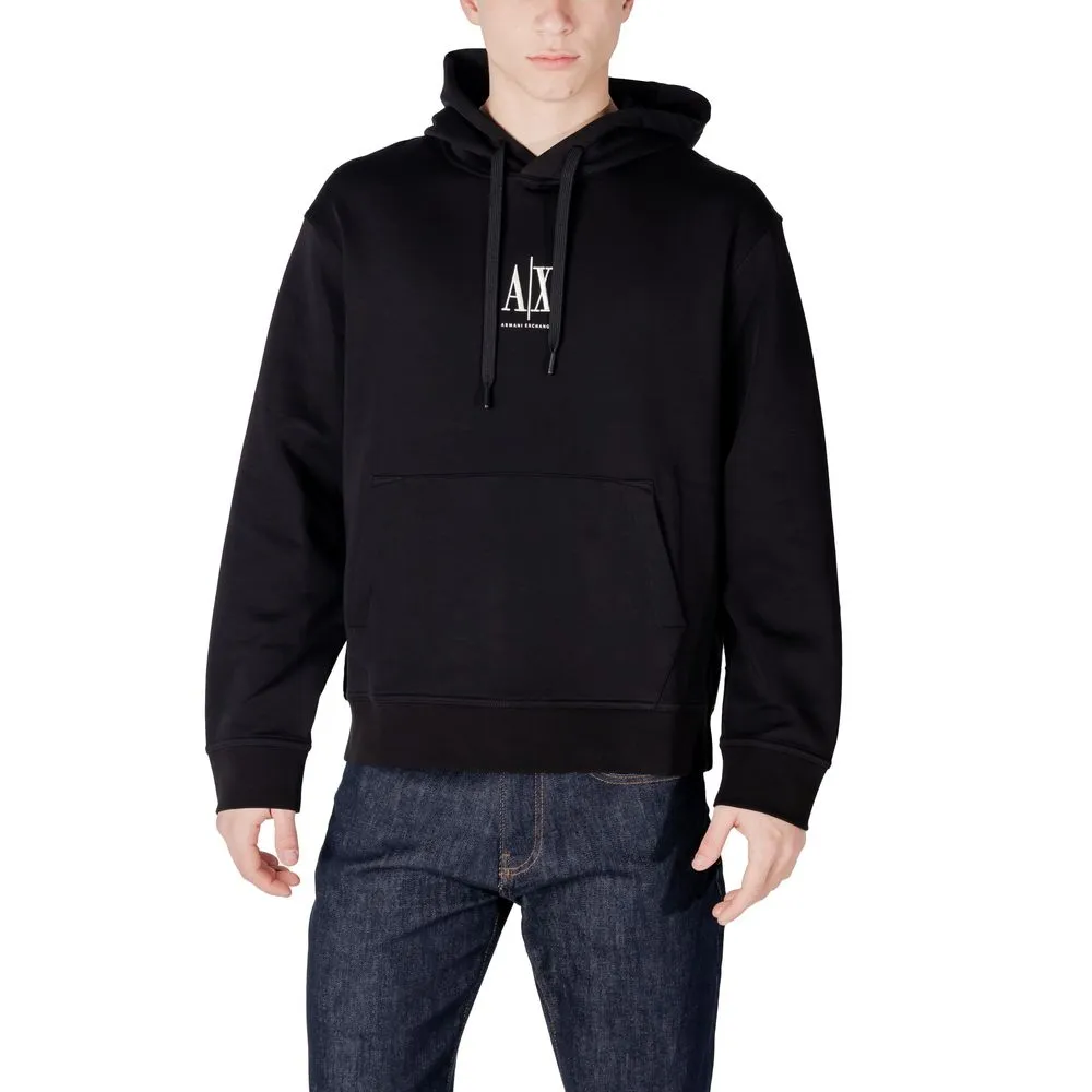 Armani Exchange Men's Black Cotton Sweater