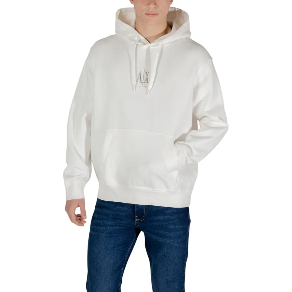 Armani Exchange Men's Cream Cotton Sweater