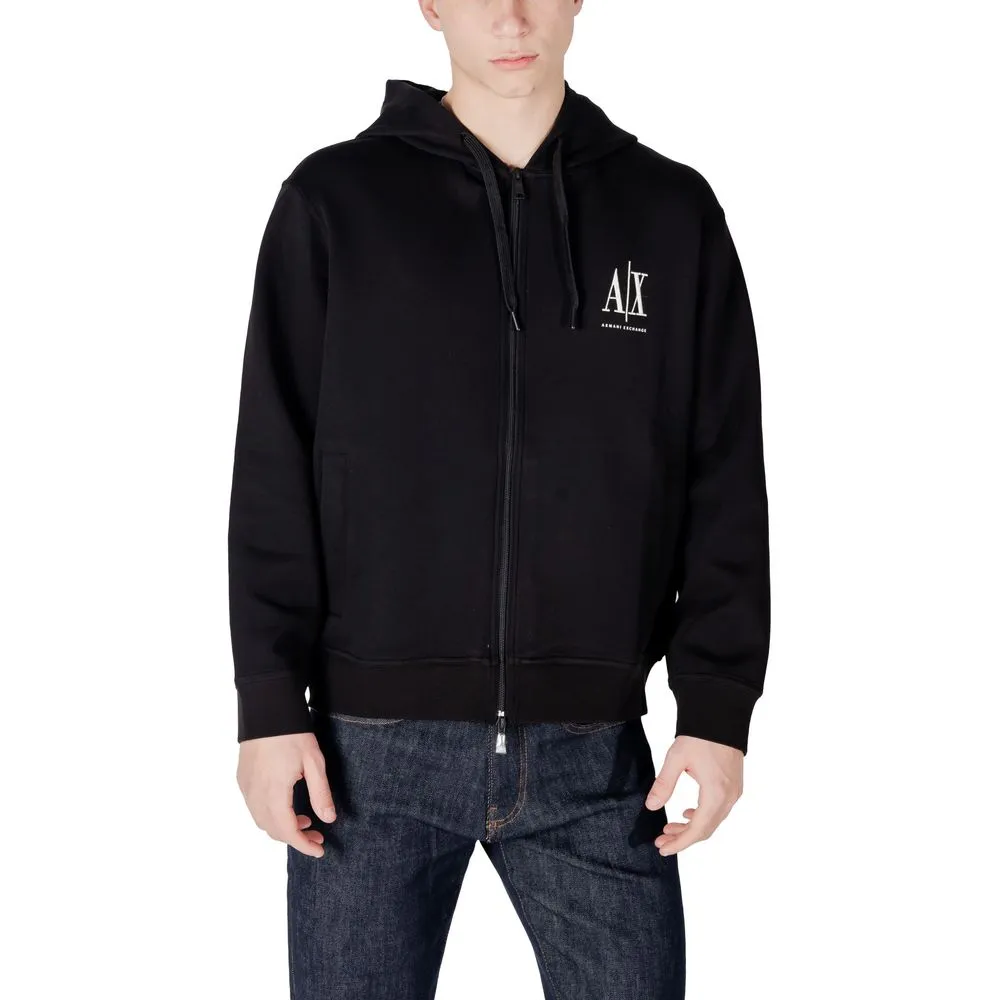 Armani Exchange Men's Black Cotton Sweater