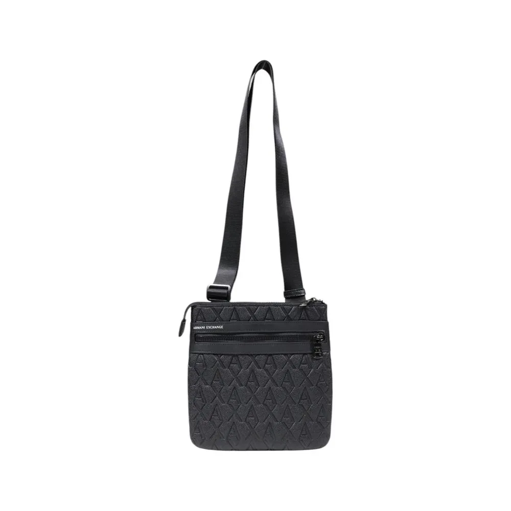 Armani Exchange Men's Black Polyester Messenger Bag