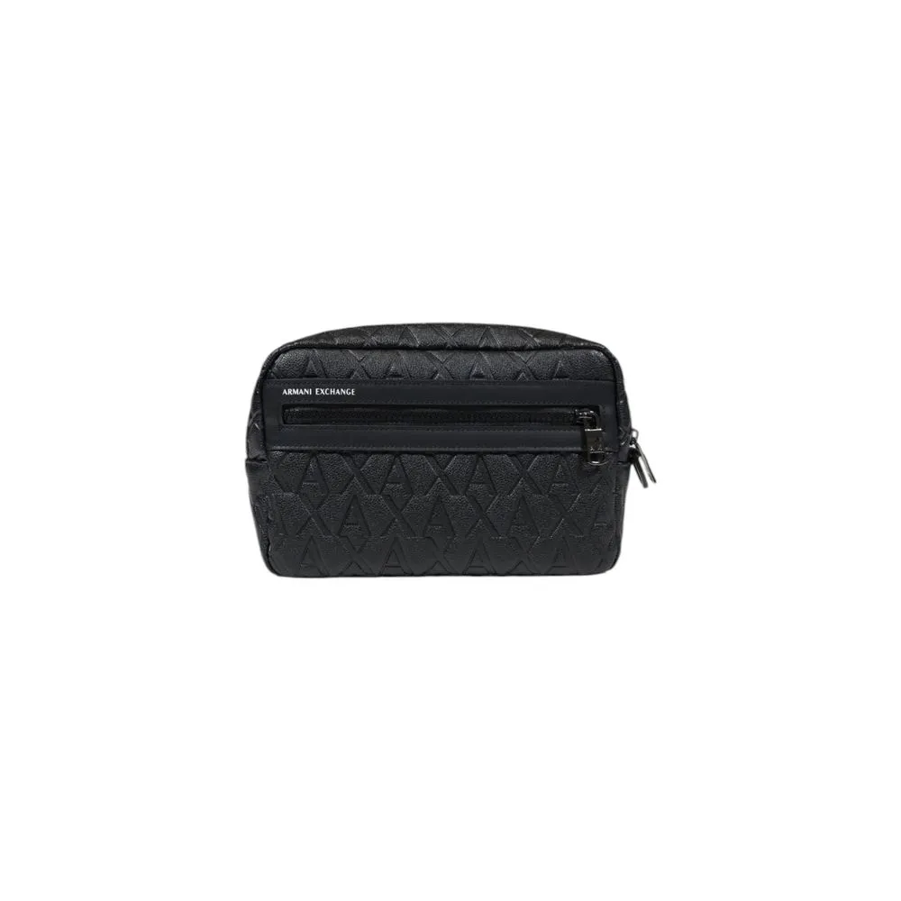 Armani Exchange Men's Black Polyester Luggage And Travel