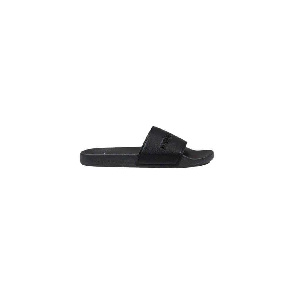 Armani Exchange Men's Black Polyester Sandal