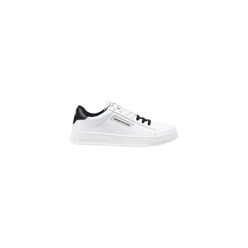Armani Exchange Men's White Polyester Sneaker