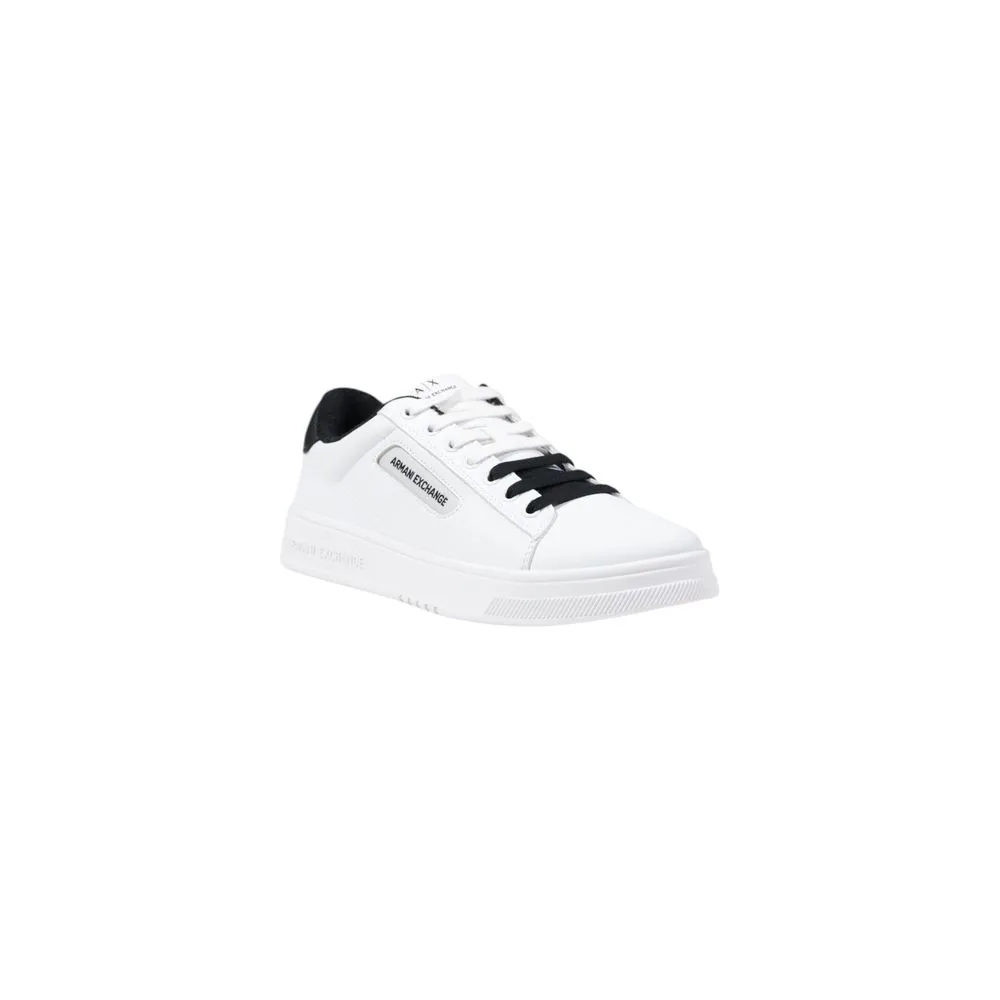Armani Exchange Men's White Polyester Sneaker