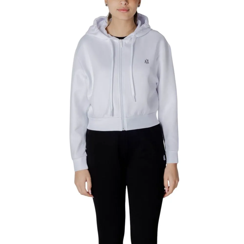 Armani Exchange Women's White Cotton Sweater