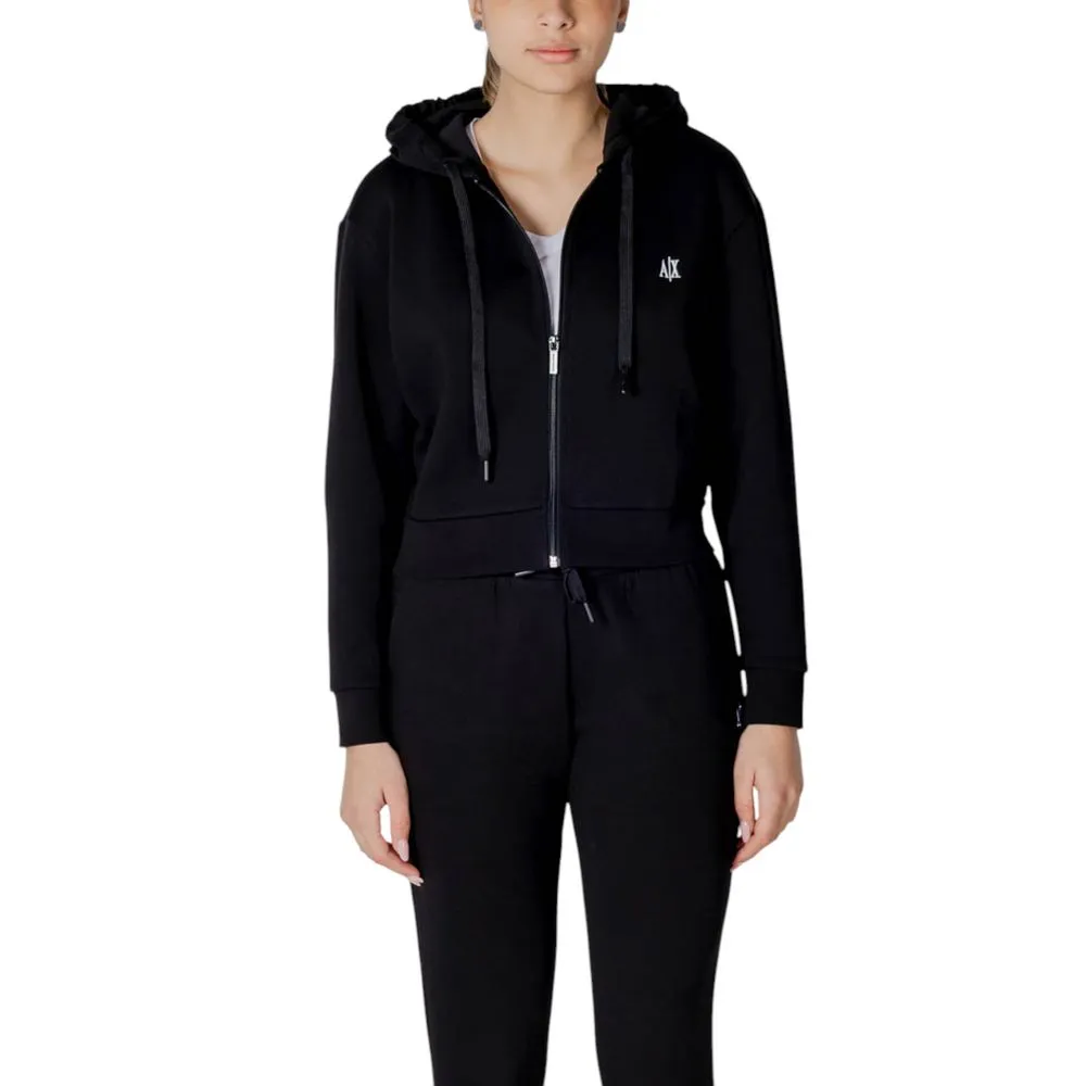 Armani Exchange Women's Black Cotton Sweater