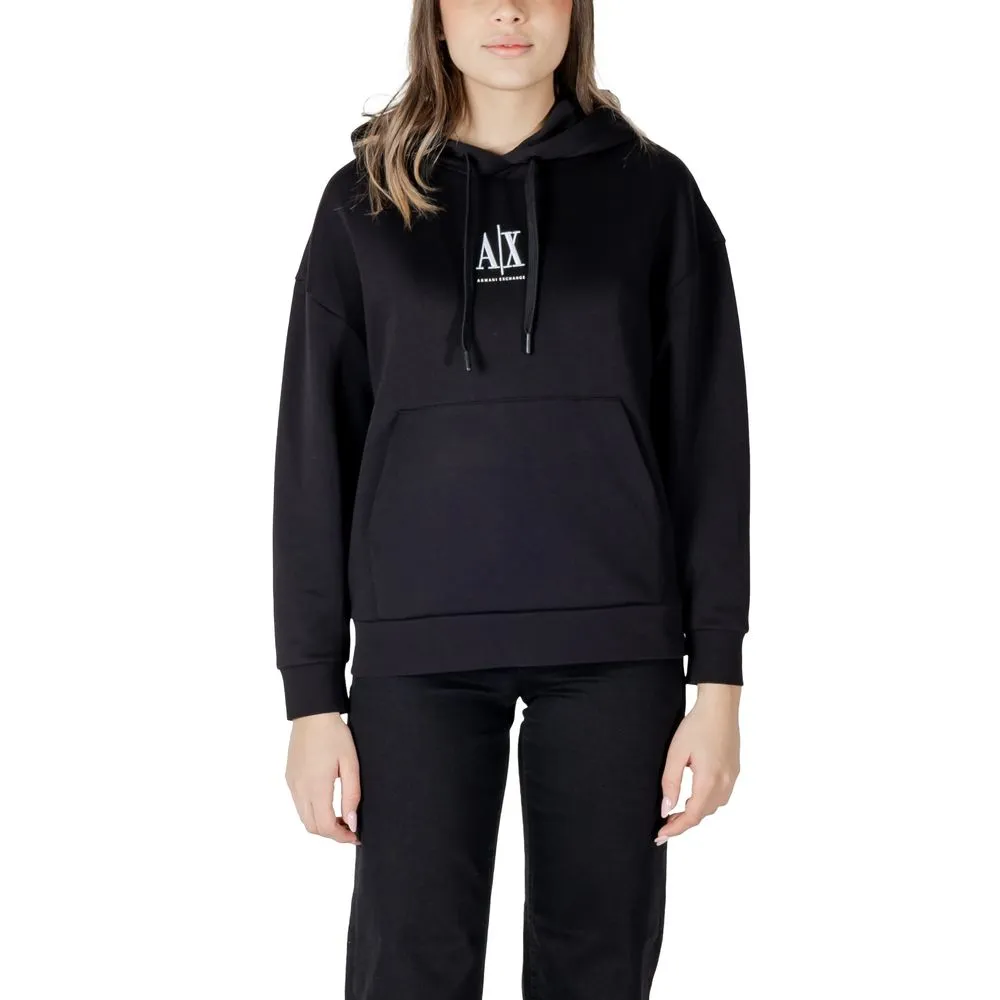 Armani Exchange Women's Black Cotton Sweater