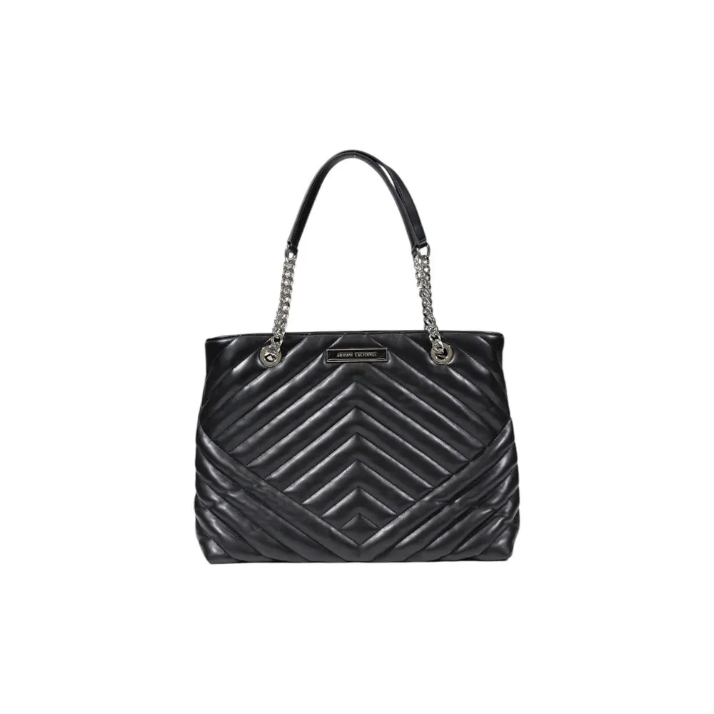 Armani Exchange Women's Black Polyester Handbag