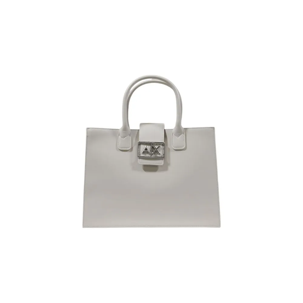 Armani Exchange Women's Beige Polyester Handbag