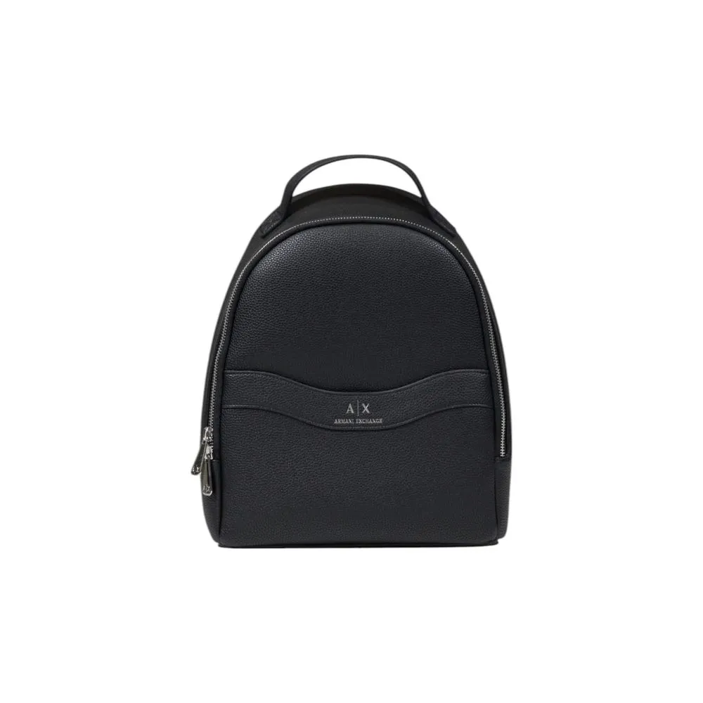 Armani Exchange Women's Black Polyester Backpack