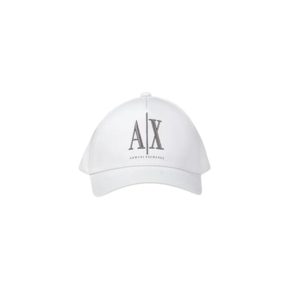 Armani Exchange Men's White Cotton Hats & Cap