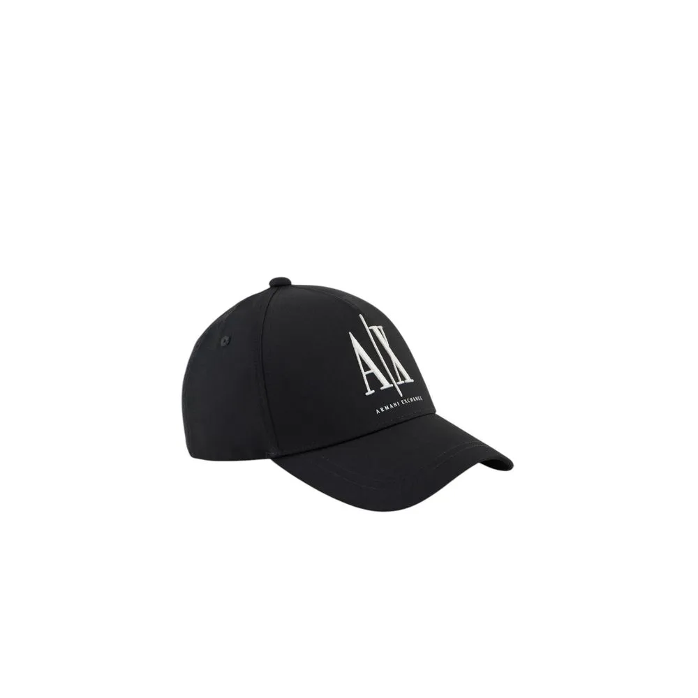 Armani Exchange Men's Black Cotton Hats & Cap