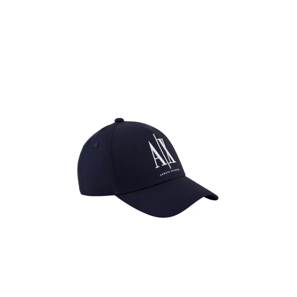 Armani Exchange Men's Blue Cotton Hats & Cap