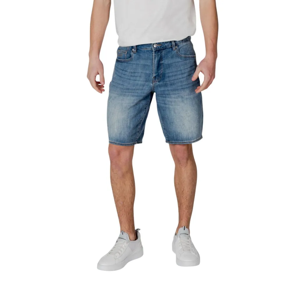 Blue Polyester Short