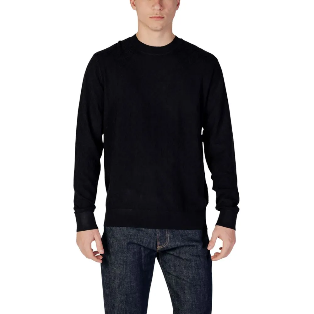 Armani Exchange Men's Blue Viscose Sweater