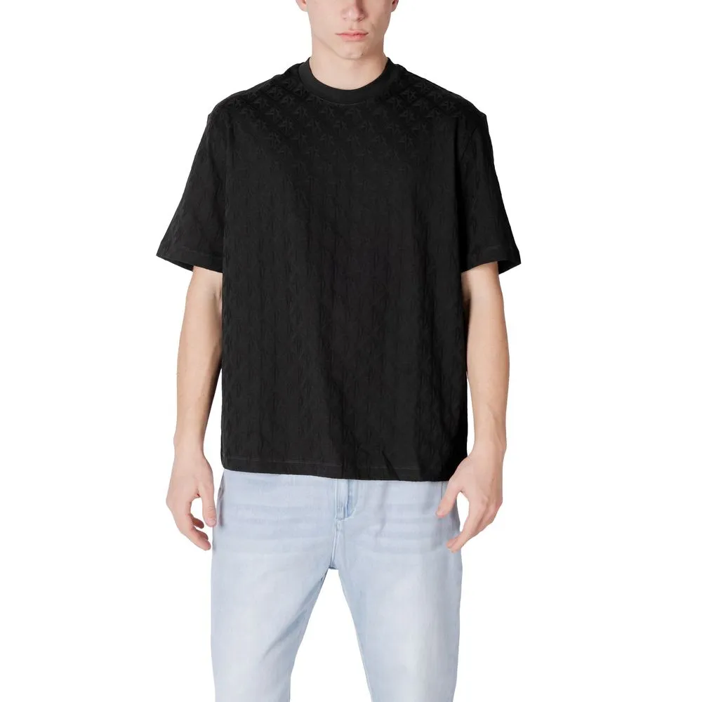 Armani Exchange Men's Black Cotton T-Shirt