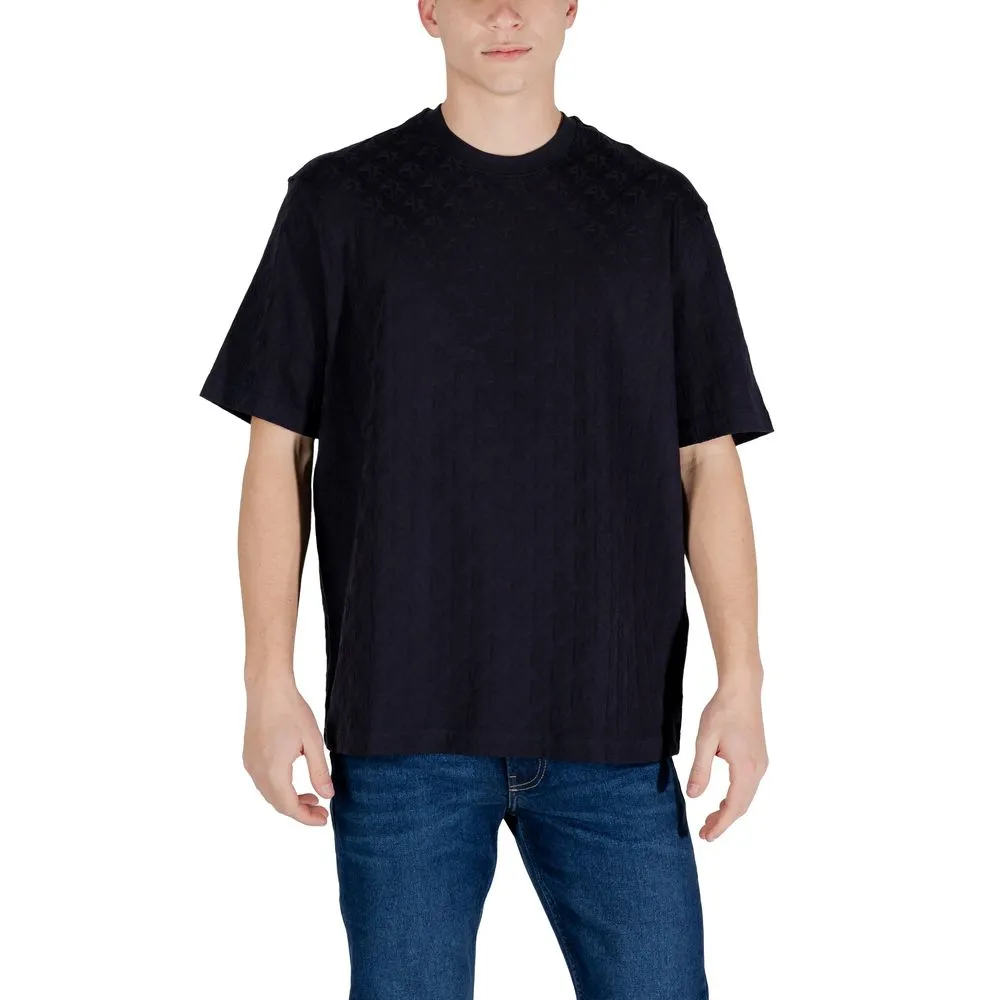 Armani Exchange Men's Blue Cotton T-Shirt