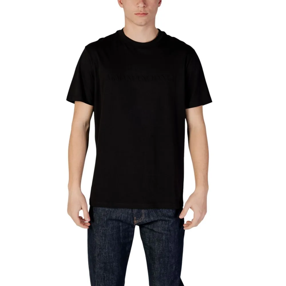 Armani Exchange Men's Black Cotton T-Shirt