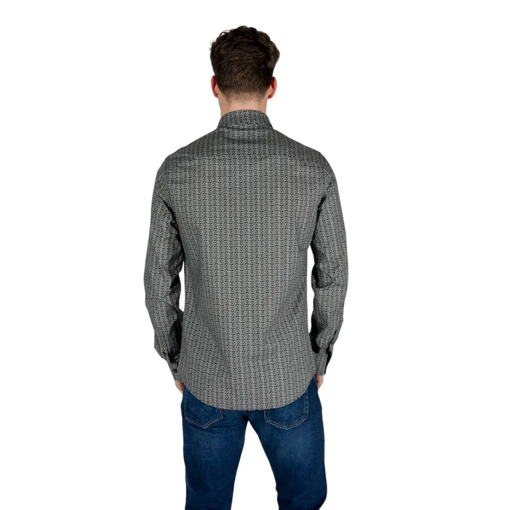 Armani Exchange Men's Black Cotton Shirt