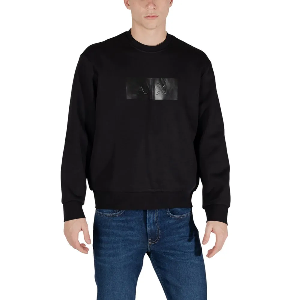 Armani Exchange Men's Black Cotton Sweater