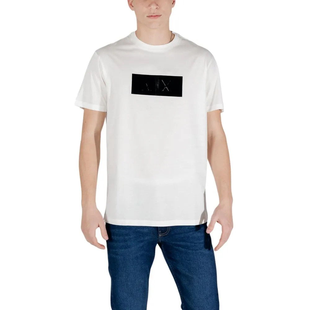 Armani Exchange Men's White Cotton T-Shirt