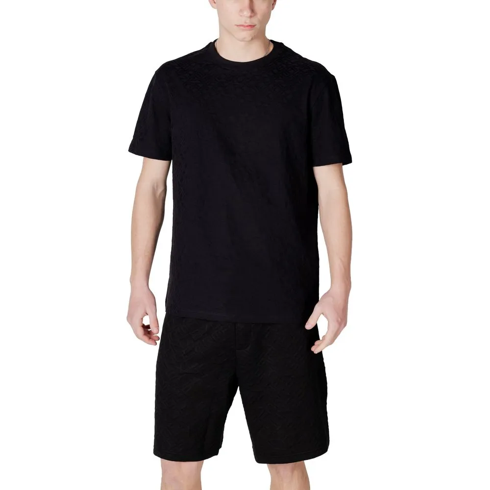 Armani Exchange Men's Black Cotton T-Shirt