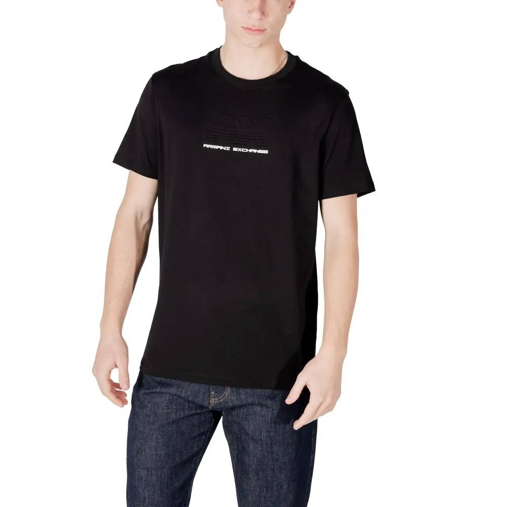 Armani Exchange Men's Black Cotton T-Shirt