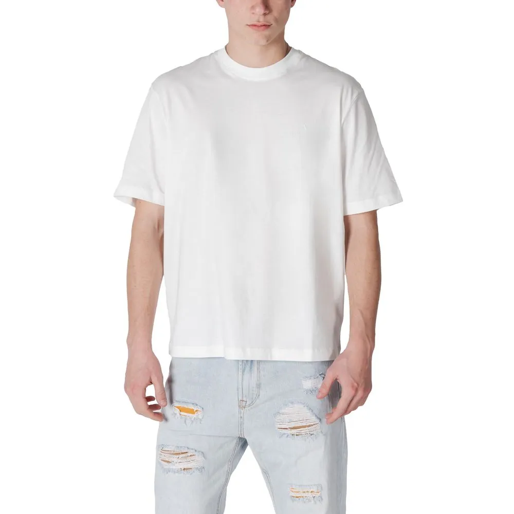 Armani Exchange Men's White Cotton T-Shirt