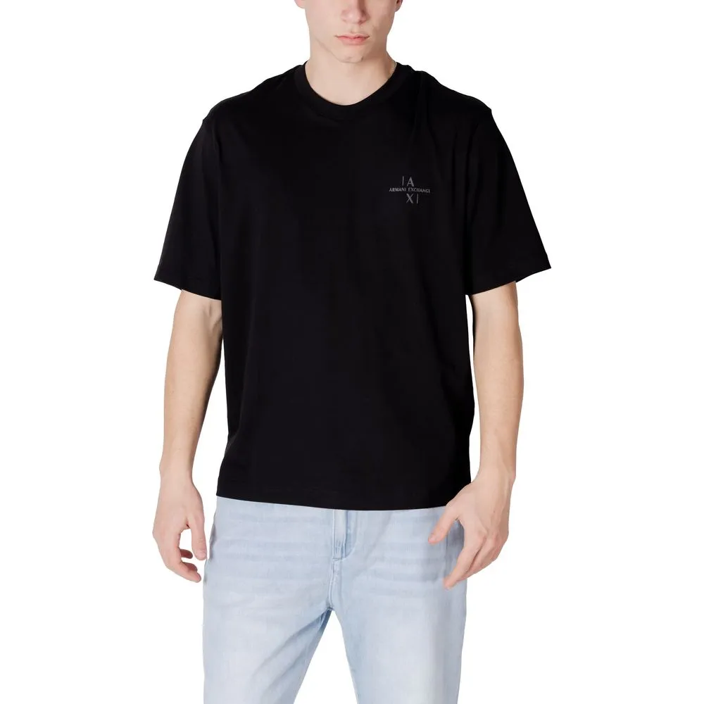 Armani Exchange Men's Black Cotton T-Shirt