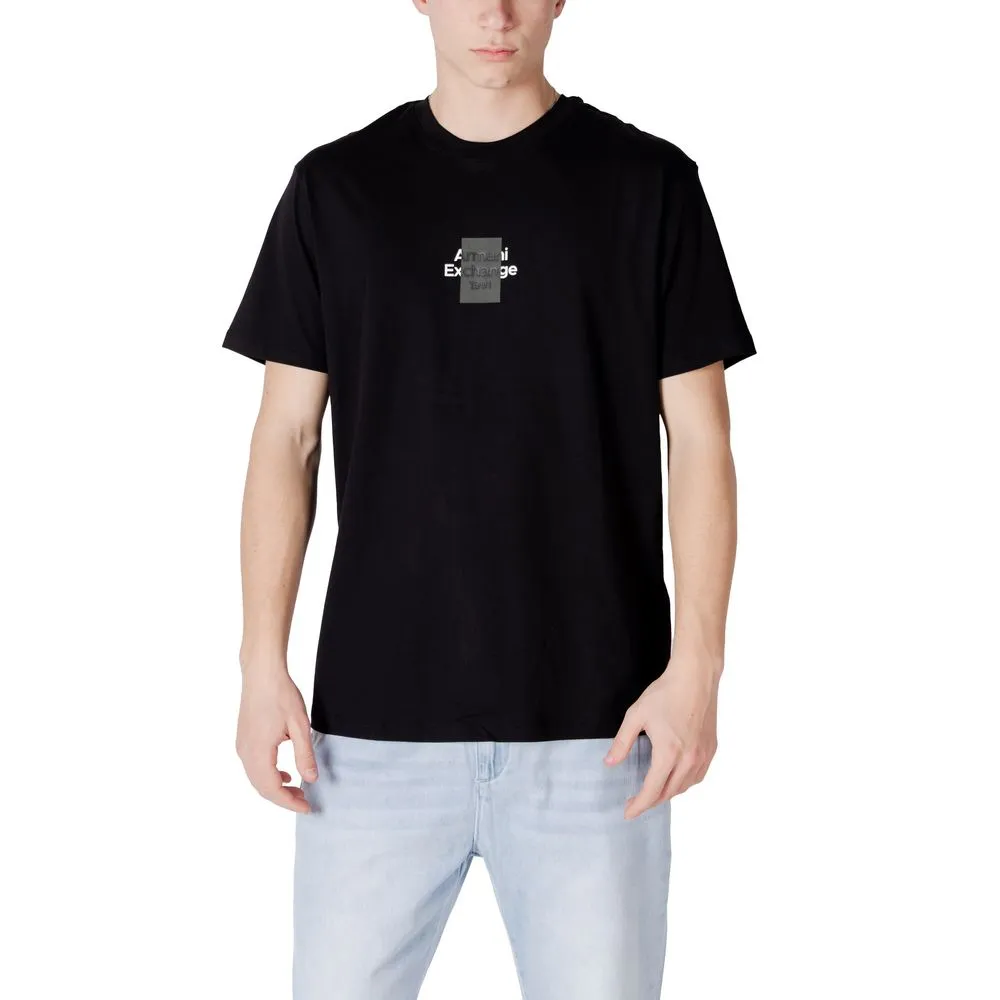 Armani Exchange Men's Black Cotton T-Shirt