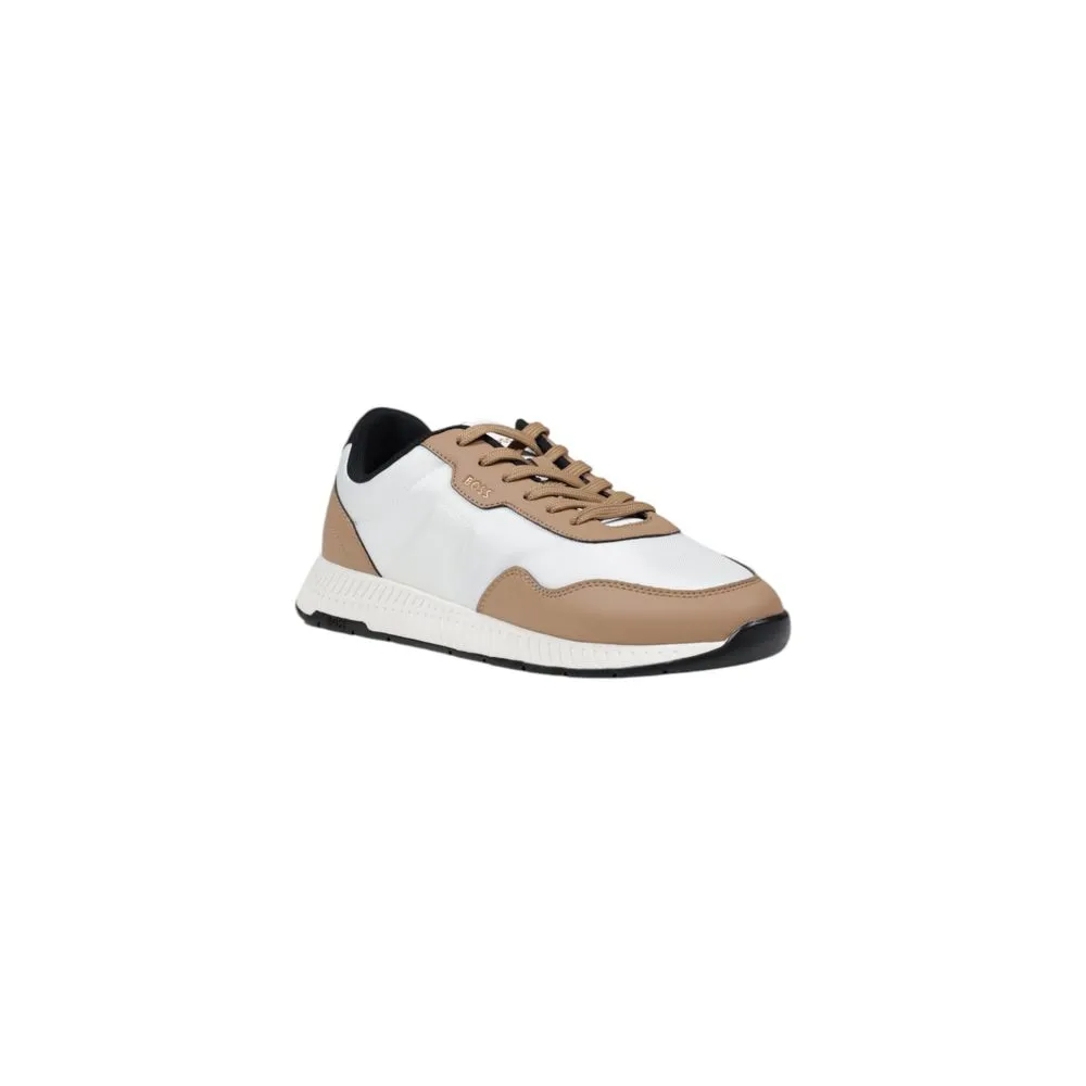 Hugo Boss Men's White Polyester Sneaker