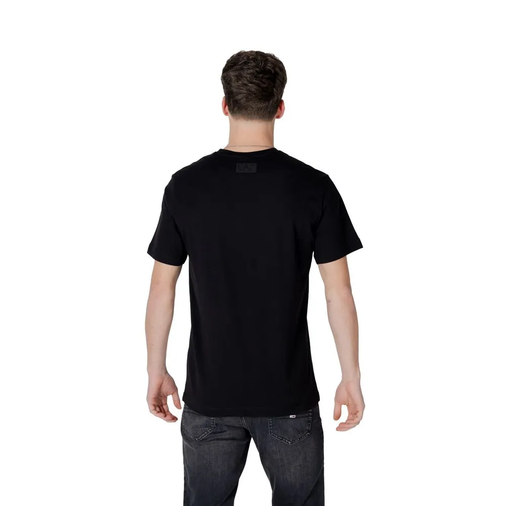 EA7 Emporio Armani Men's Black Cotton T-Shirt