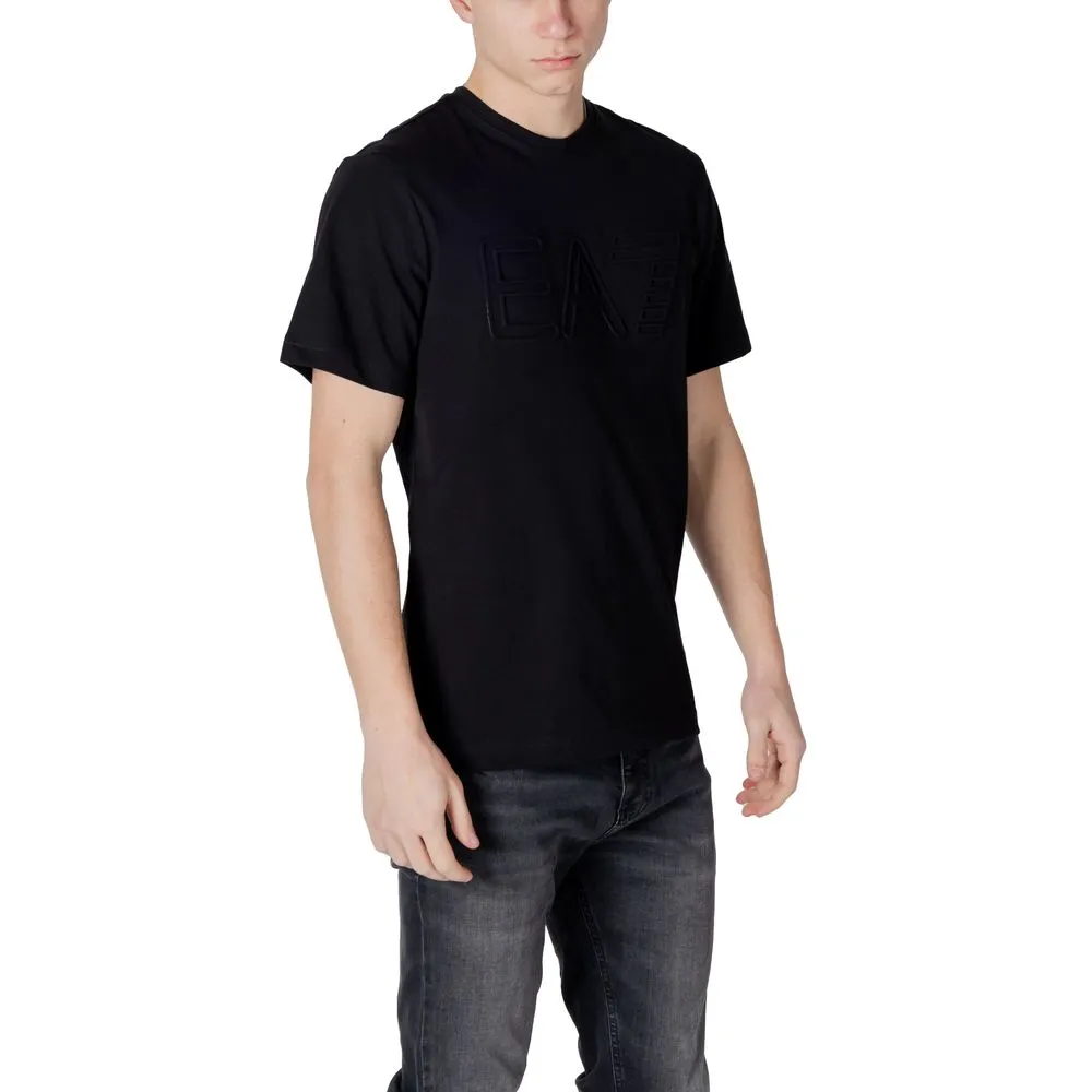 EA7 Emporio Armani Men's Black Cotton T-Shirt