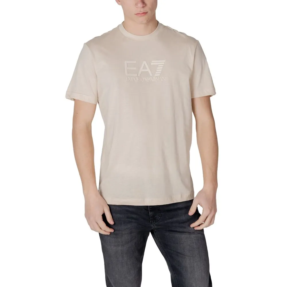 EA7 Emporio Armani Men's White Cotton T-Shirt