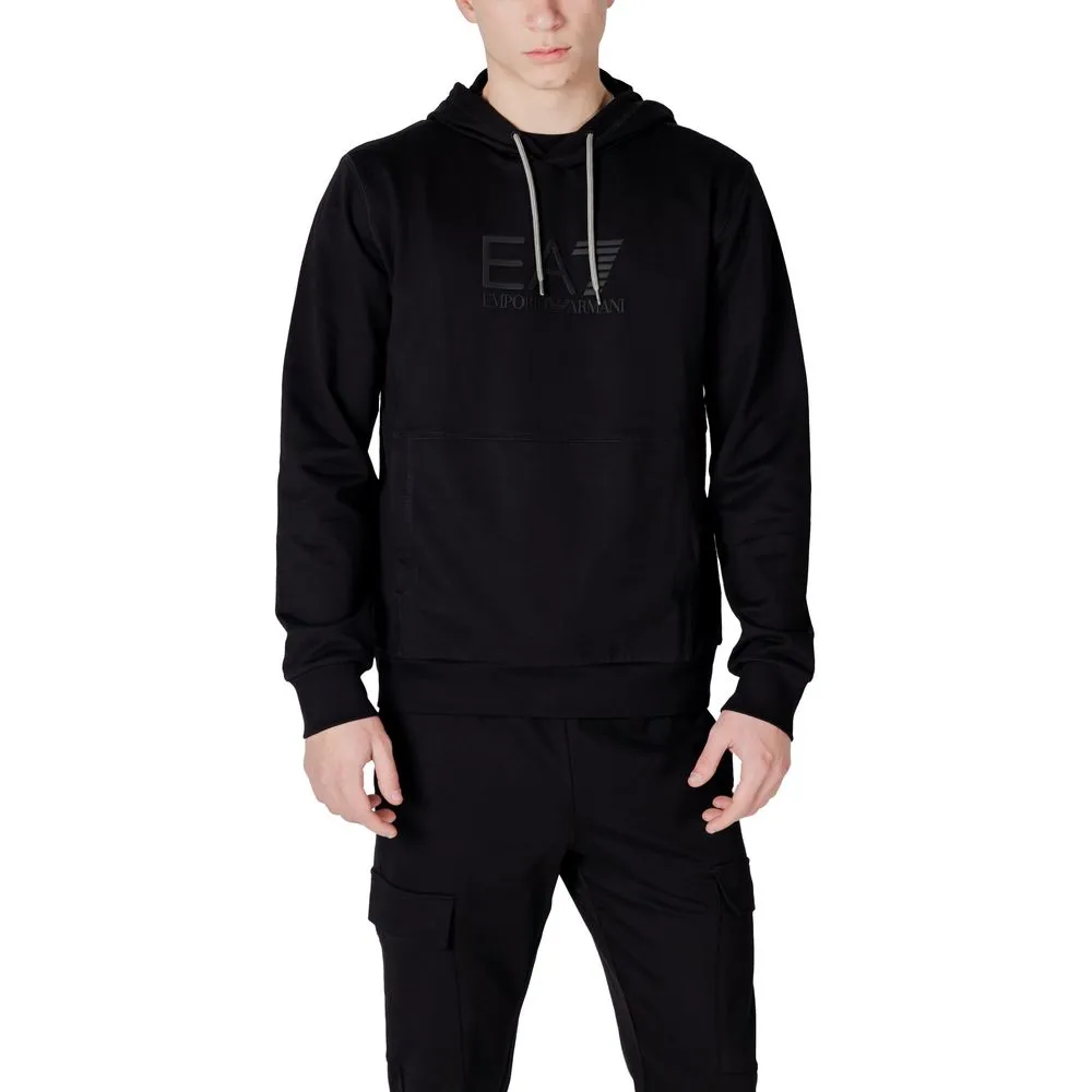 EA7 Emporio Armani Men's Black Cotton Sweater