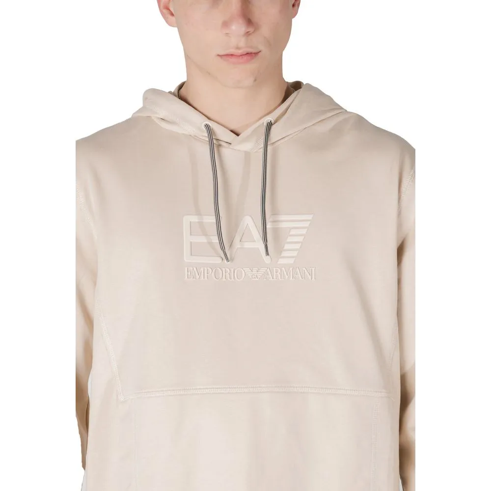 EA7 Emporio Armani Men's Beige Cotton Sweater