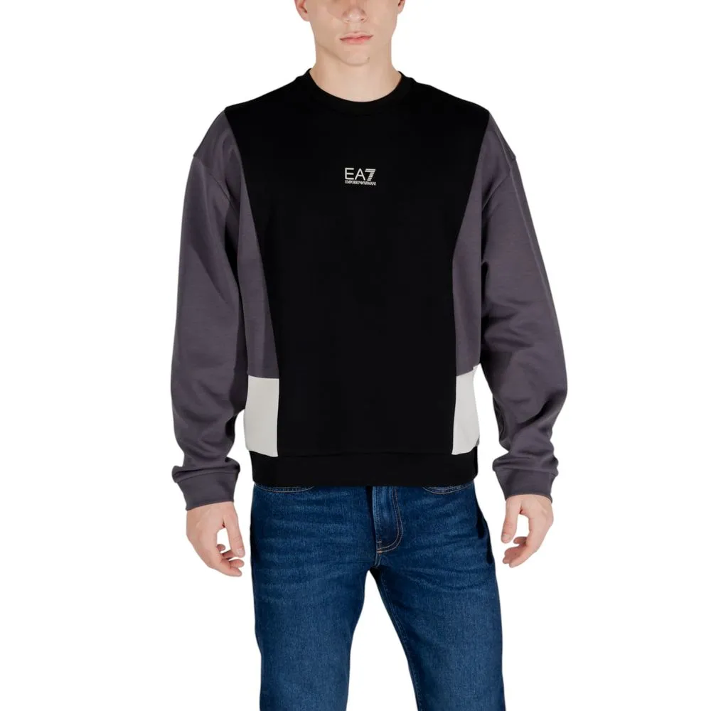 EA7 Emporio Armani Men's Black Cotton Sweater