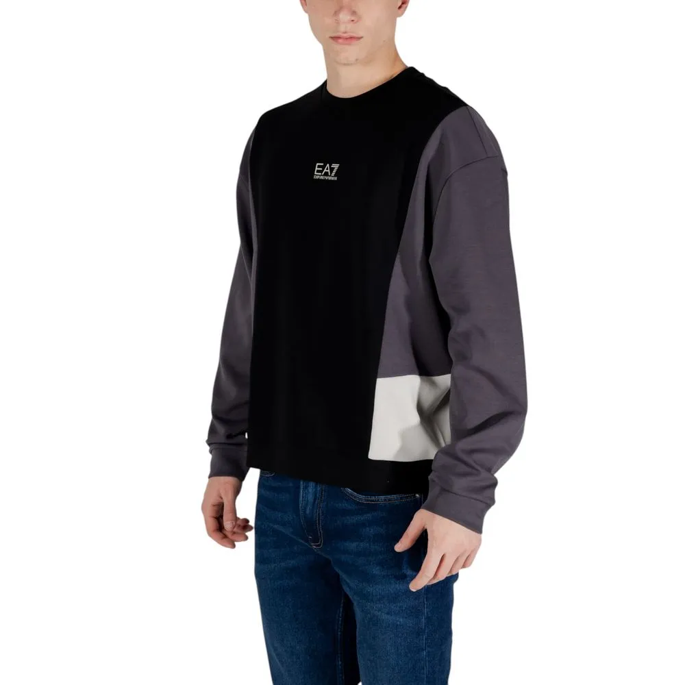 EA7 Emporio Armani Men's Black Cotton Sweater