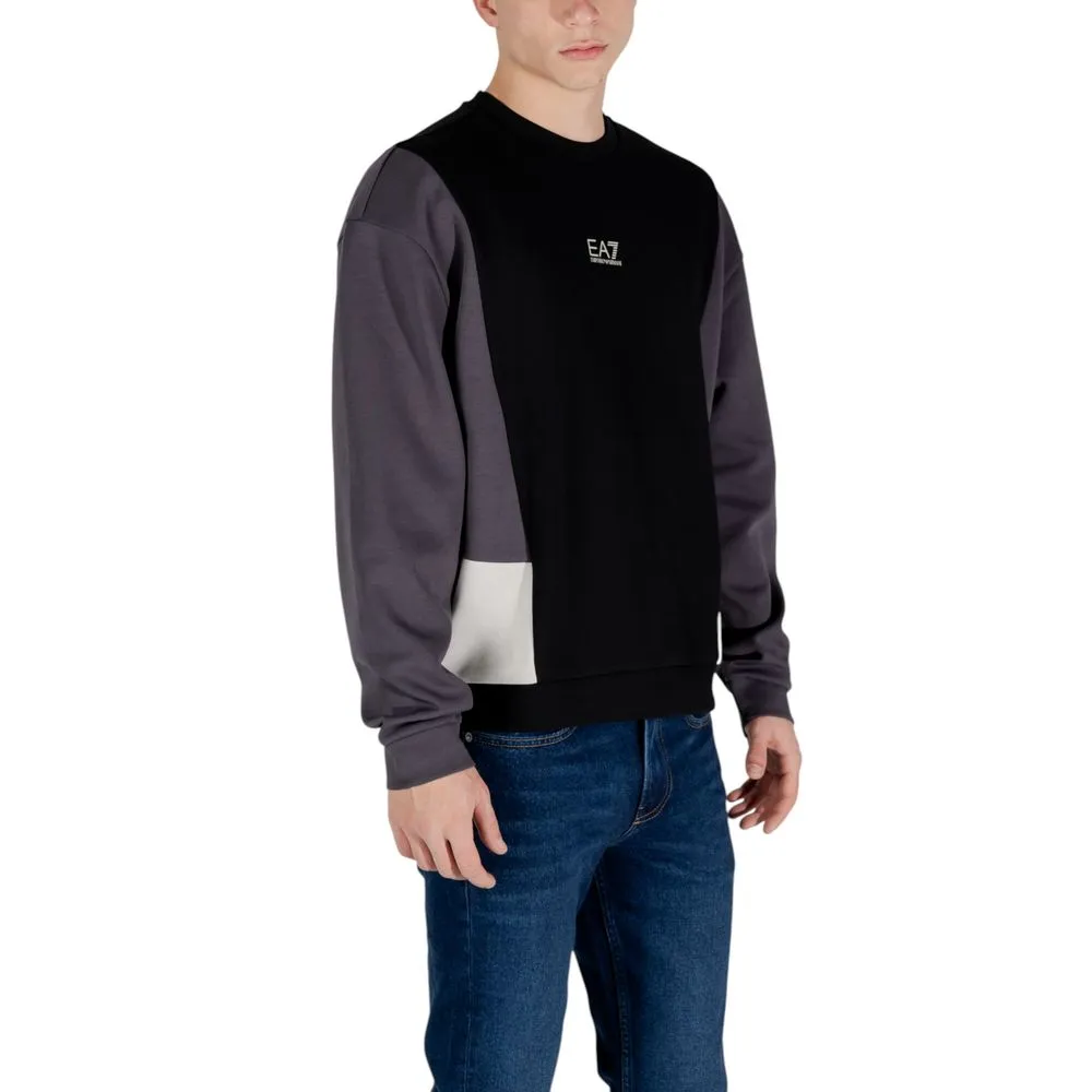 EA7 Emporio Armani Men's Black Cotton Sweater