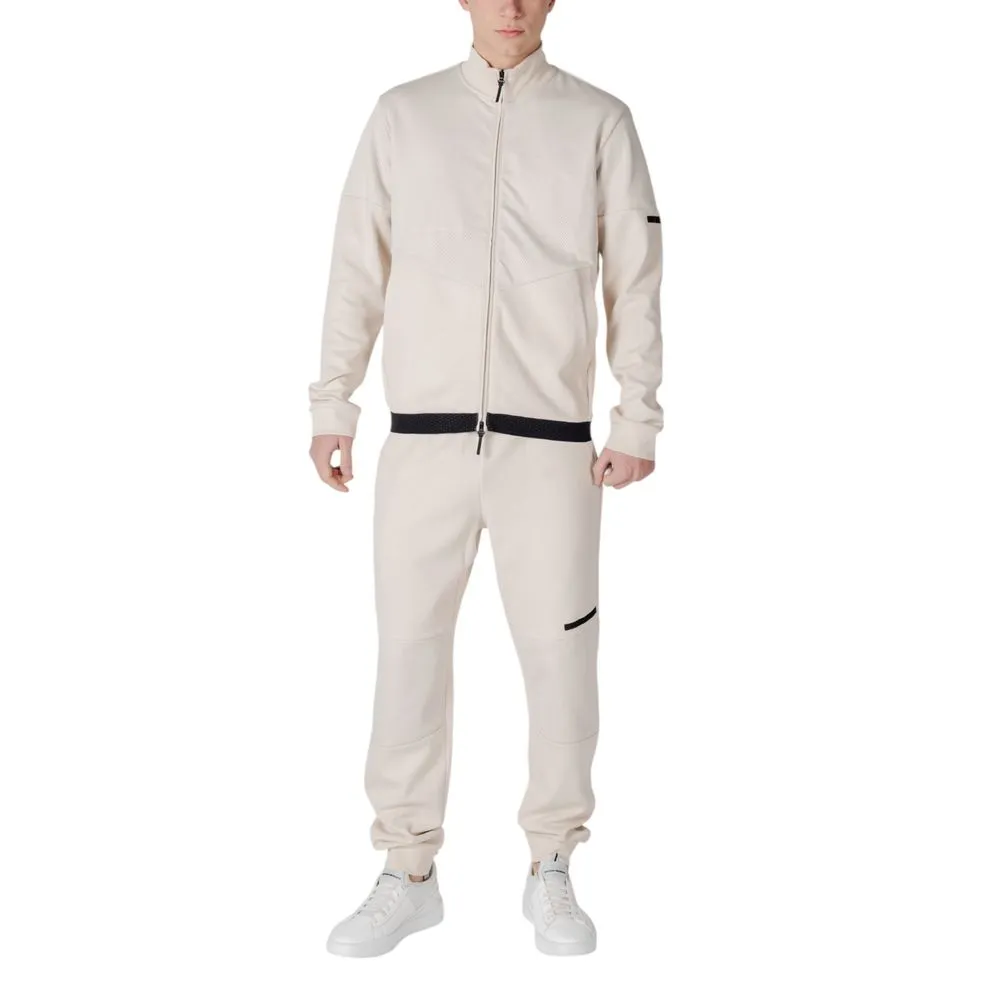 EA7 Emporio Armani Men's Beige Cotton Sweatsuit