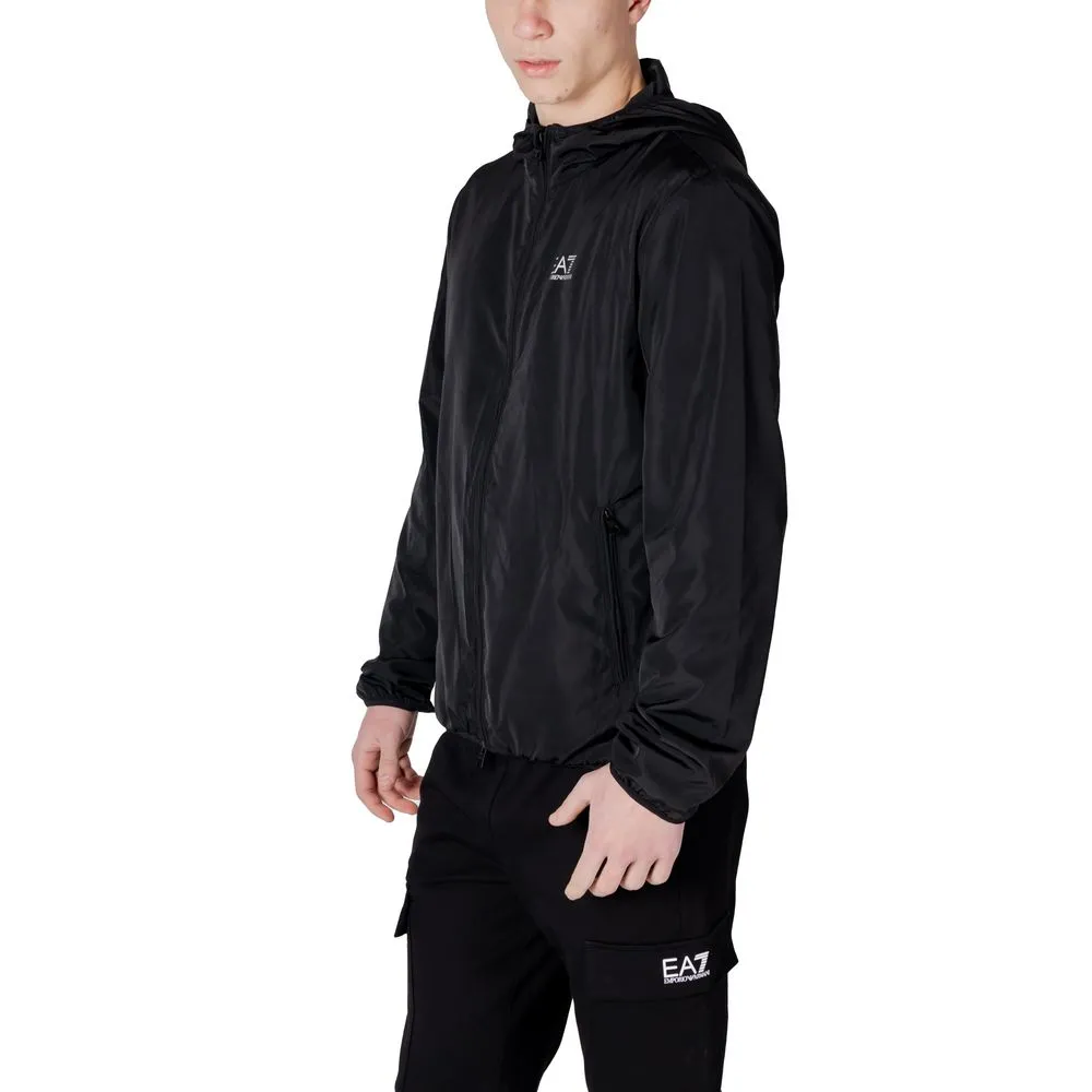 EA7 Emporio Armani Men's Black Polyester Jacket