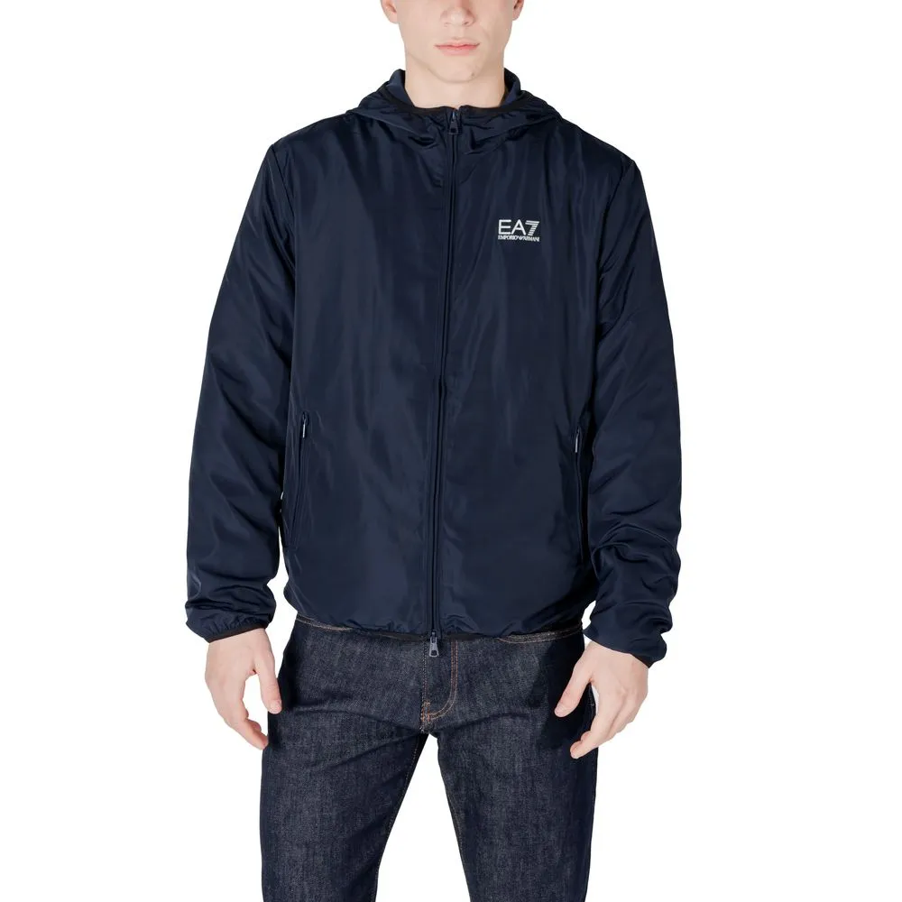 EA7 Emporio Armani Men's Blue Polyester Jacket