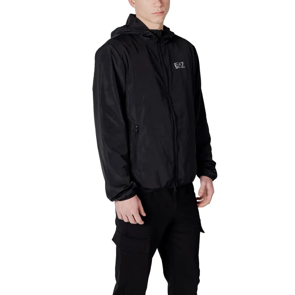 EA7 Emporio Armani Men's Black Polyester Jacket