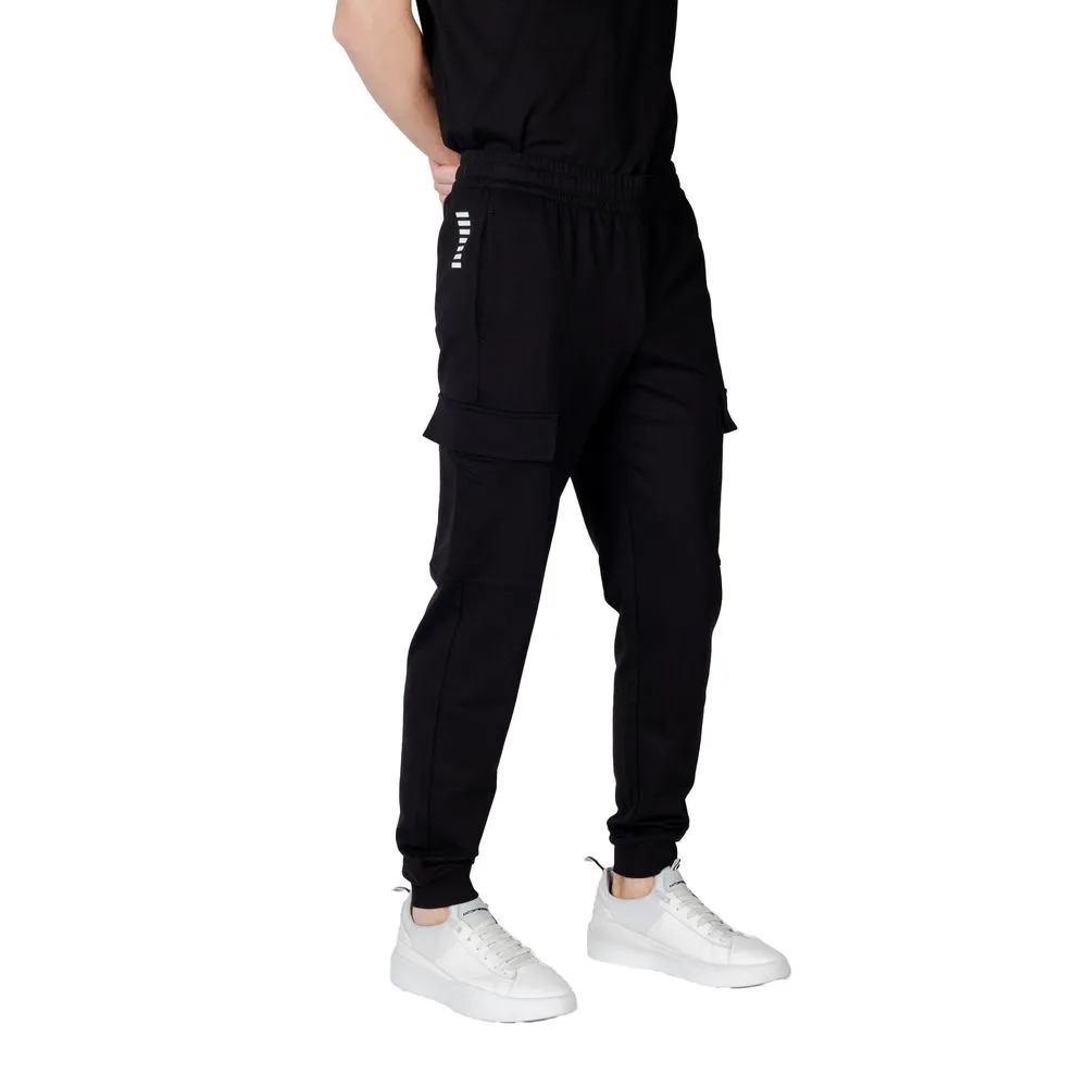 EA7 Emporio Armani Men's Black Cotton Jeans & Pant