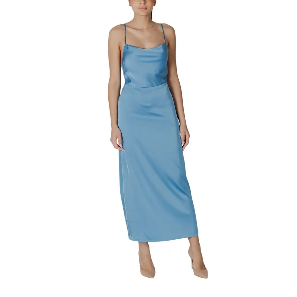Vila Clothes Women's Turquoise Polyester Dress