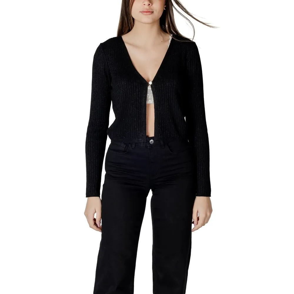 Morgan De Toi Women's Black Viscose Tops & T-Shirt