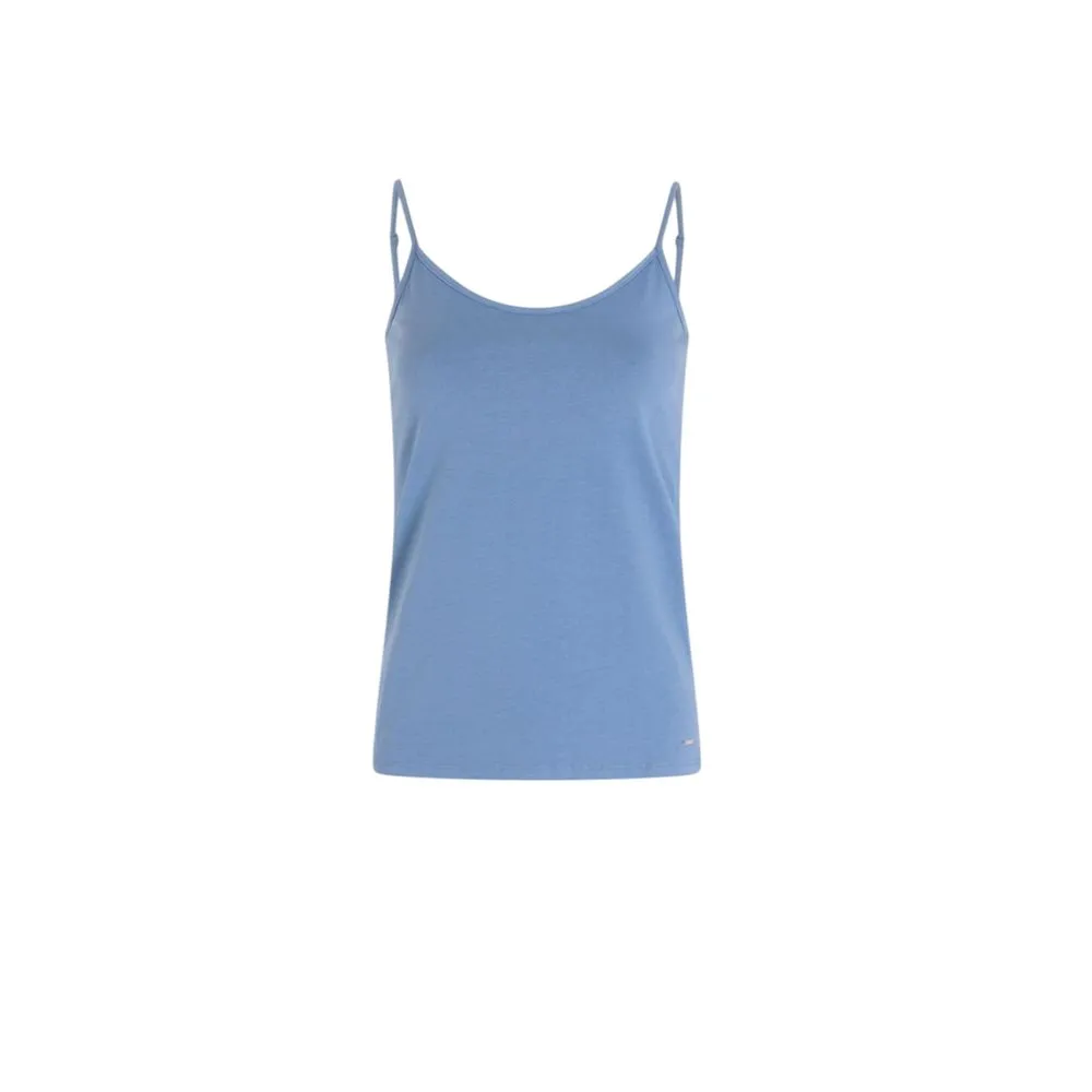 Morgan De Toi Women's Blue Cotton Tops & T-Shirt