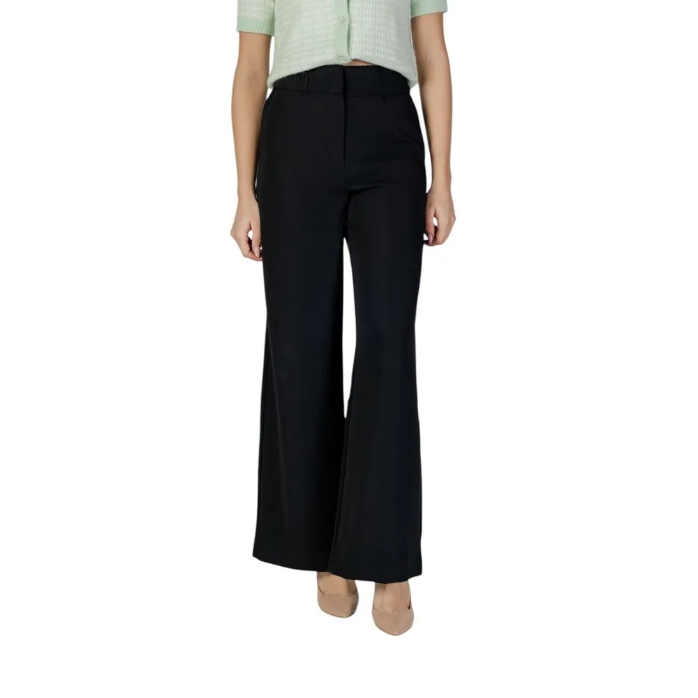 Morgan De Toi Women's Black Polyester Jeans & Pant