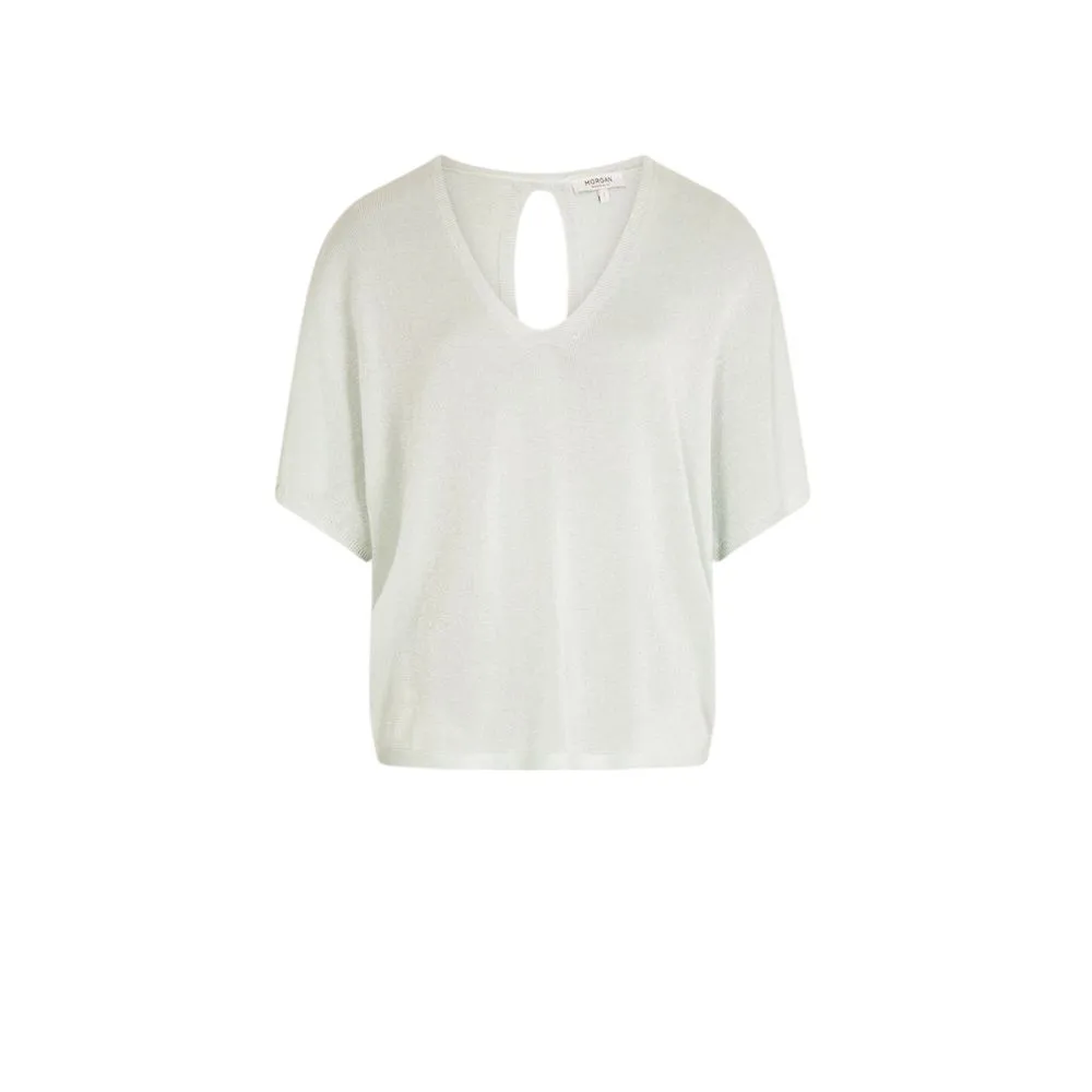 Morgan De Toi Women's Green Viscose Tops & T-Shirt
