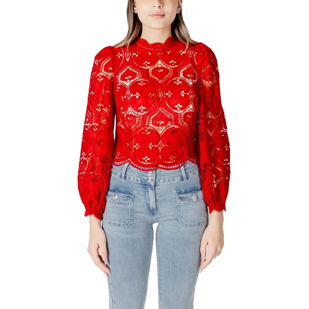 Morgan De Toi Women's Red Polyester Shirt